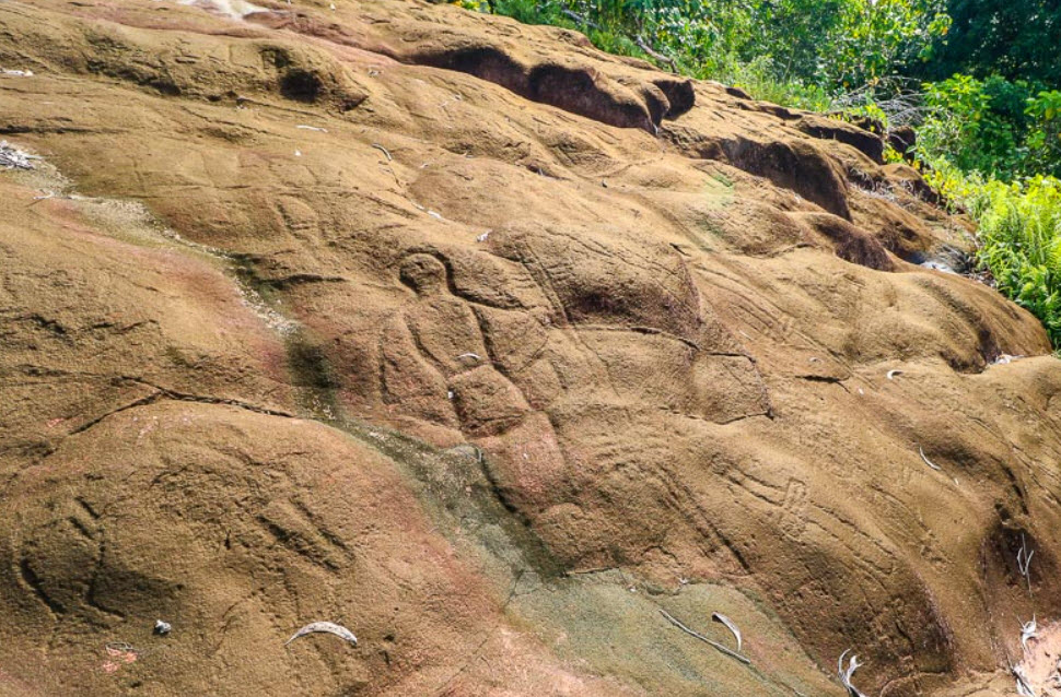 Pohnpaid Petroglyphs, Pohnpei Island, Micronesia